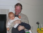 I've been told that there were no pictures of me and daddy on the site.  This is why.  Daddy's too blurry to photograph!